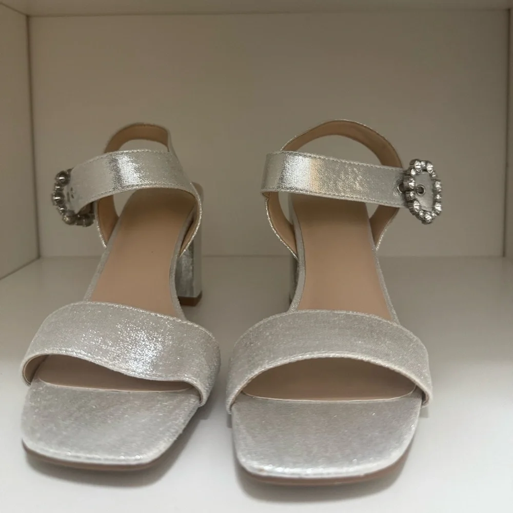 Silver Rhinestone Heels - Picture 3 of 3
